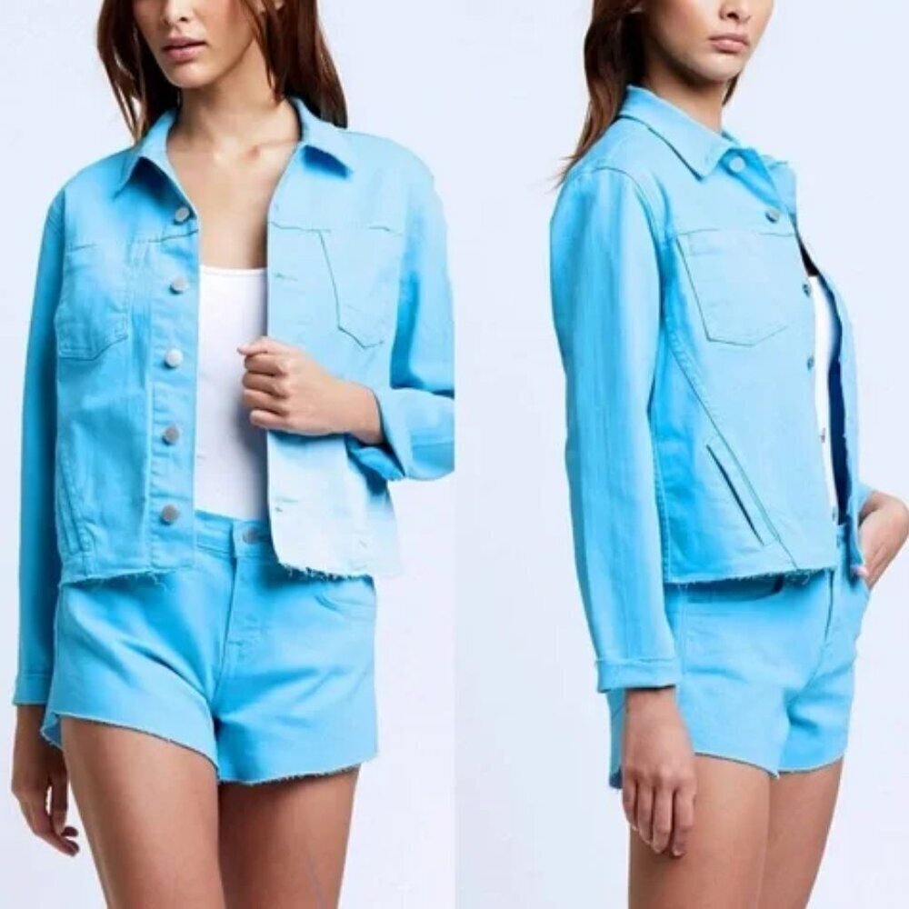 L'AGENCE Light Blue Jean Jacket